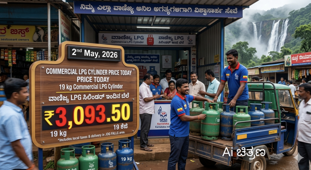 Commercial cylinder Price today