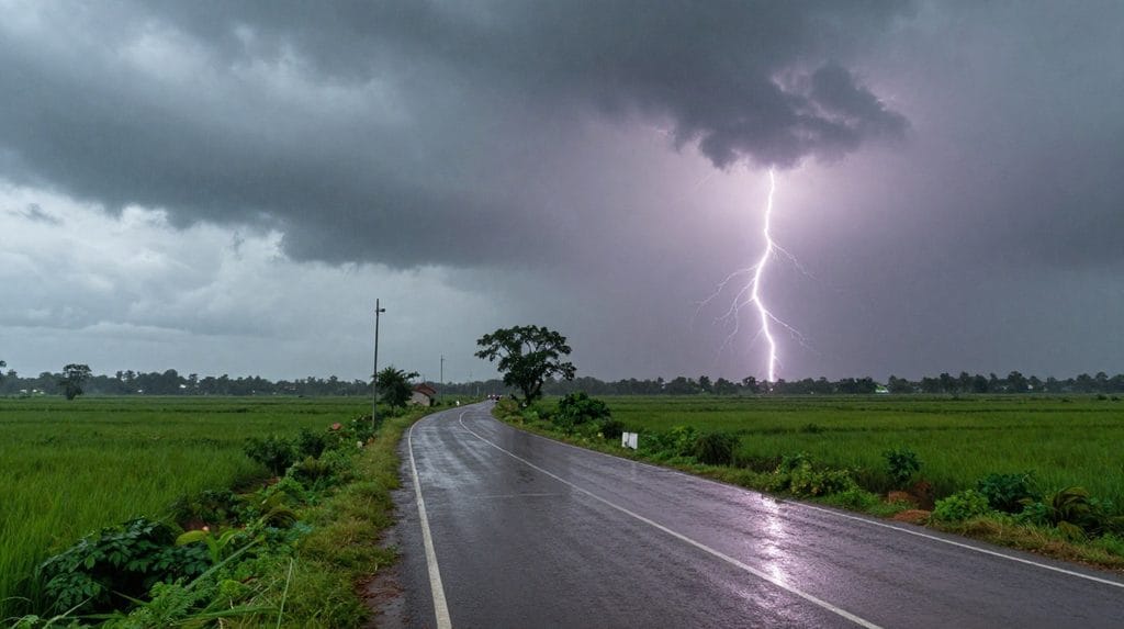 ದಕ್ಷಿಣ ಒಳನಾಡು ಕರ್ನಾಟಕದಲ್ಲಿ ಭಾರಿ ಮಳೆ ಮತ್ತು ಗುಡುಗು weather report Karnataka