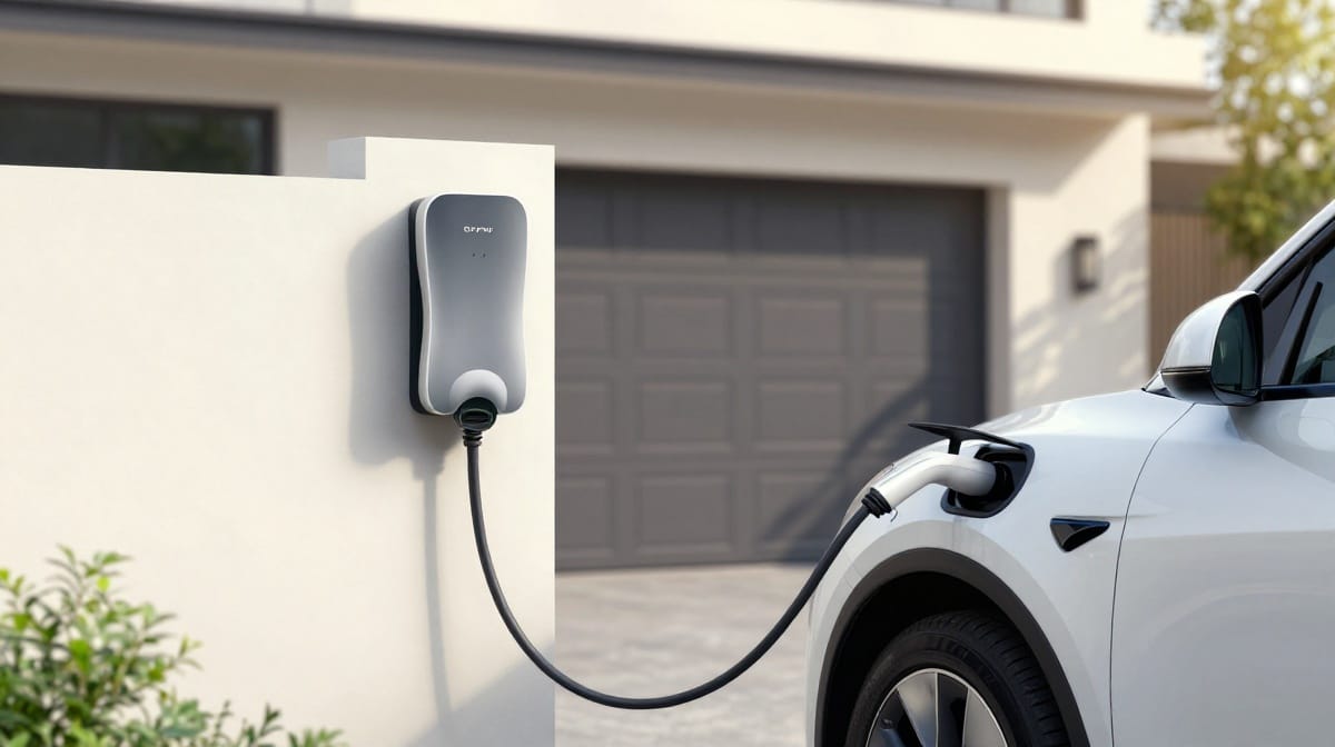 charging station and electric car in India